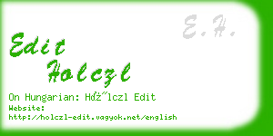 edit holczl business card